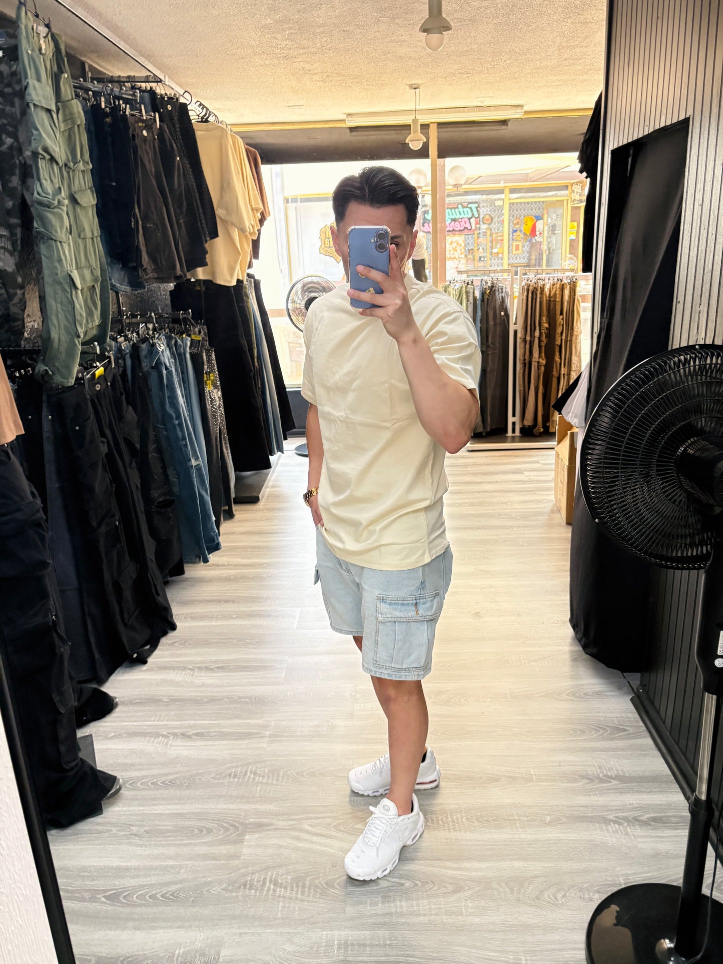 Polera Beige Loose Fit 100% algodón de 280gr