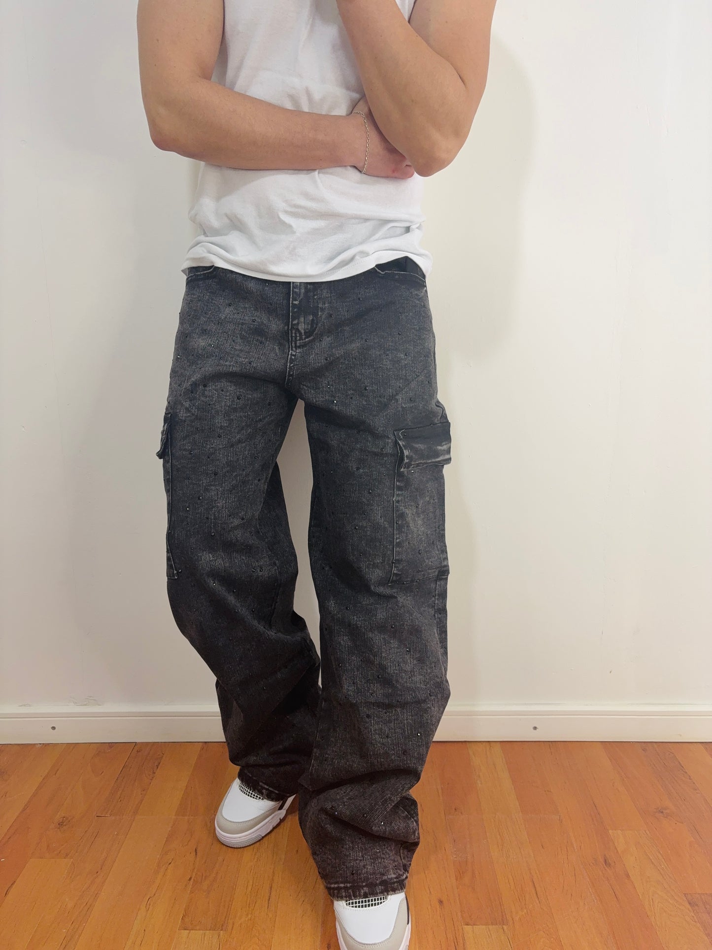 Cargo Diamond Black (Baggy Fit)