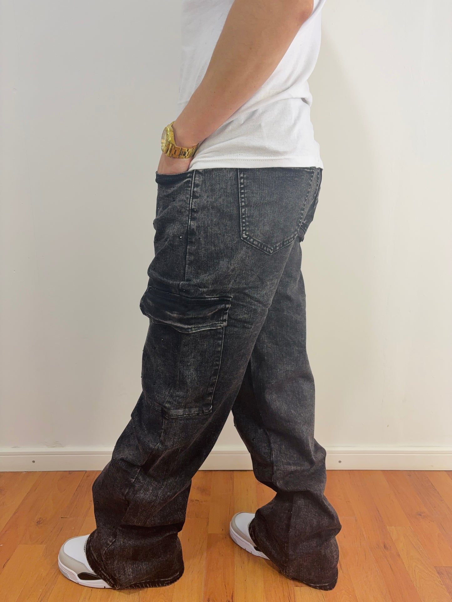 Cargo Diamond Black (Baggy Fit)
