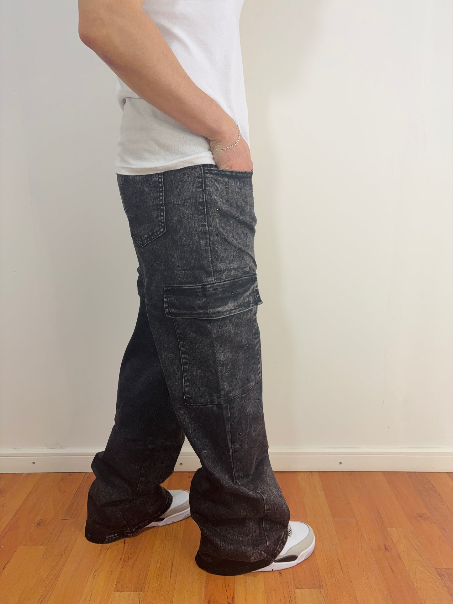 Cargo Diamond Black (Baggy Fit)