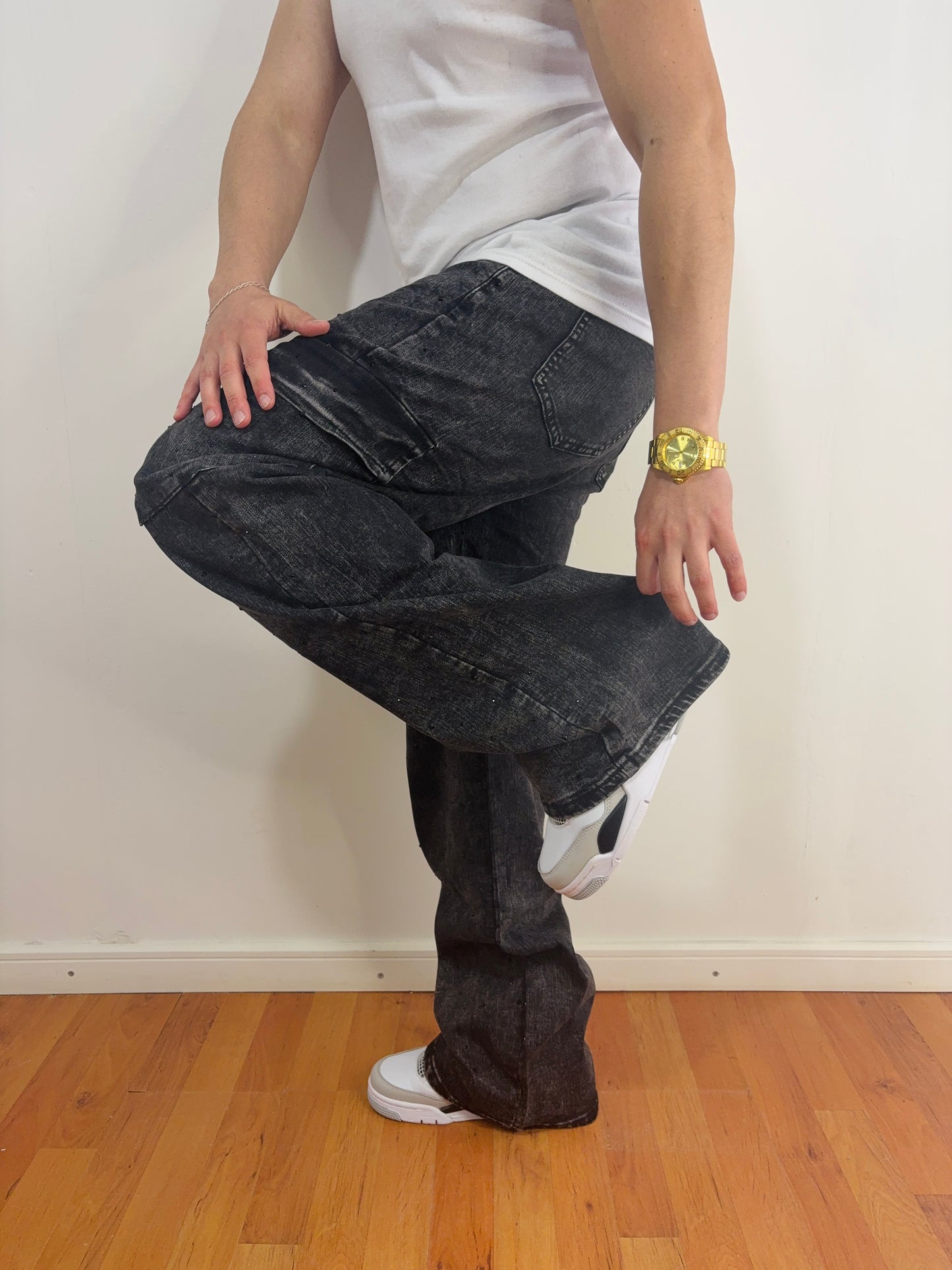Cargo Diamond Black (Baggy Fit)