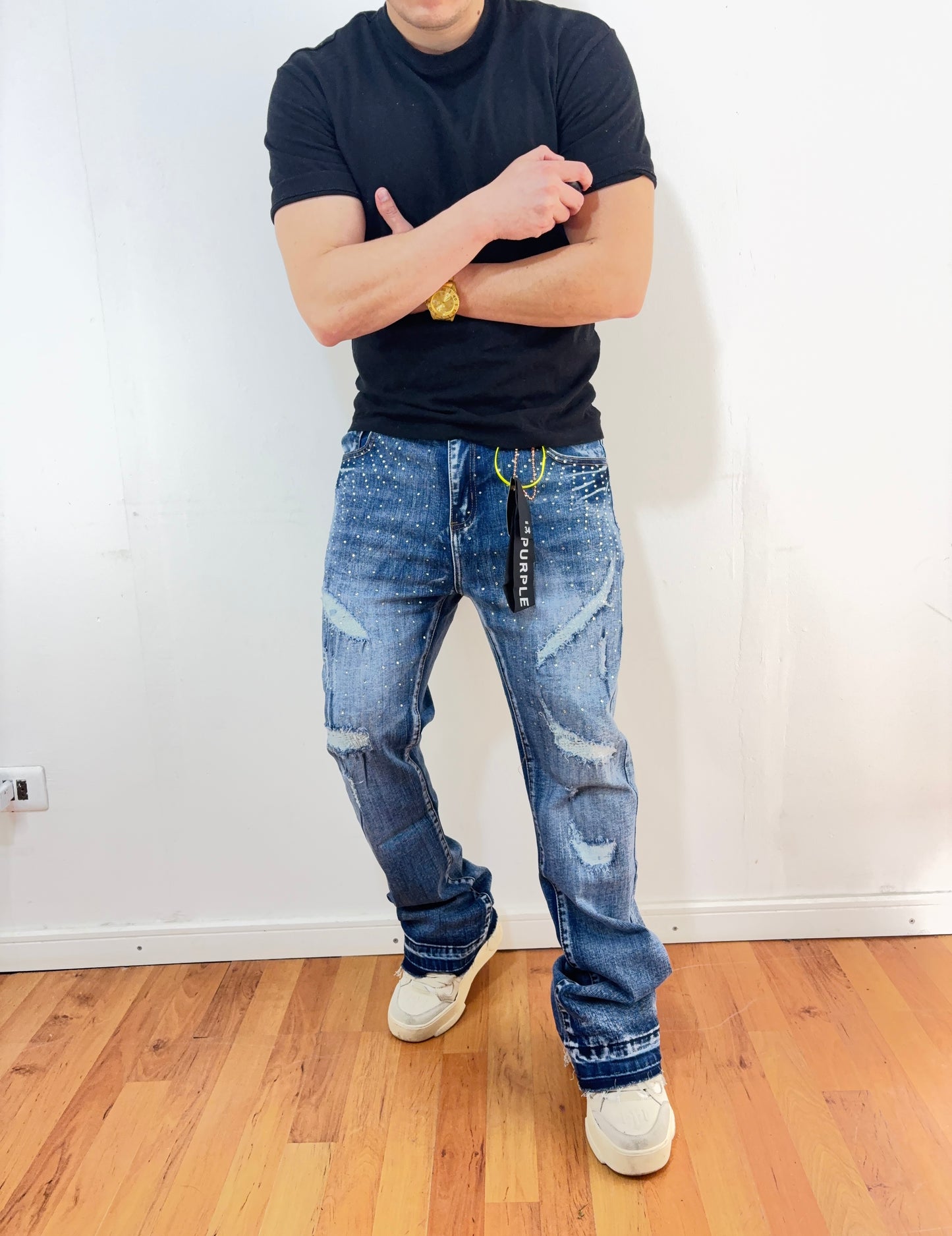 Jeans Flare Blue Sun