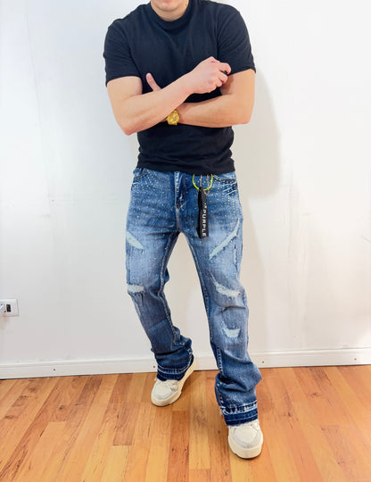 Jeans Flare Blue Sun