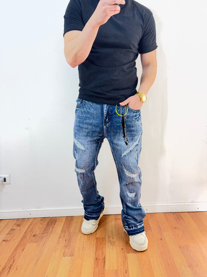 Jeans Flare Blue Sun