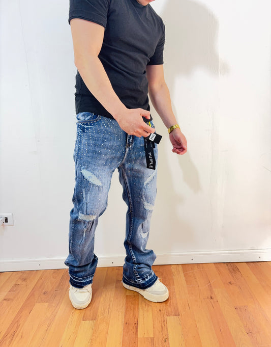Jeans Flare Blue Sun