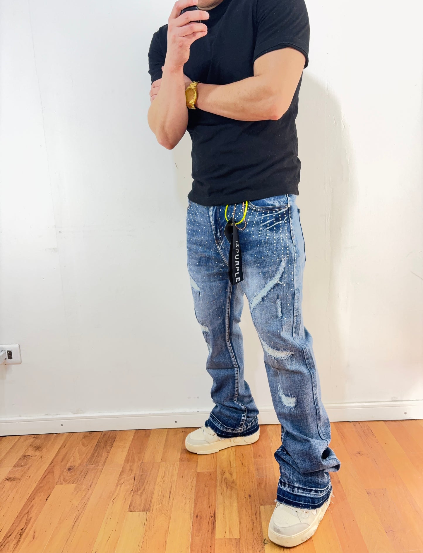 Jeans Flare Blue Sun