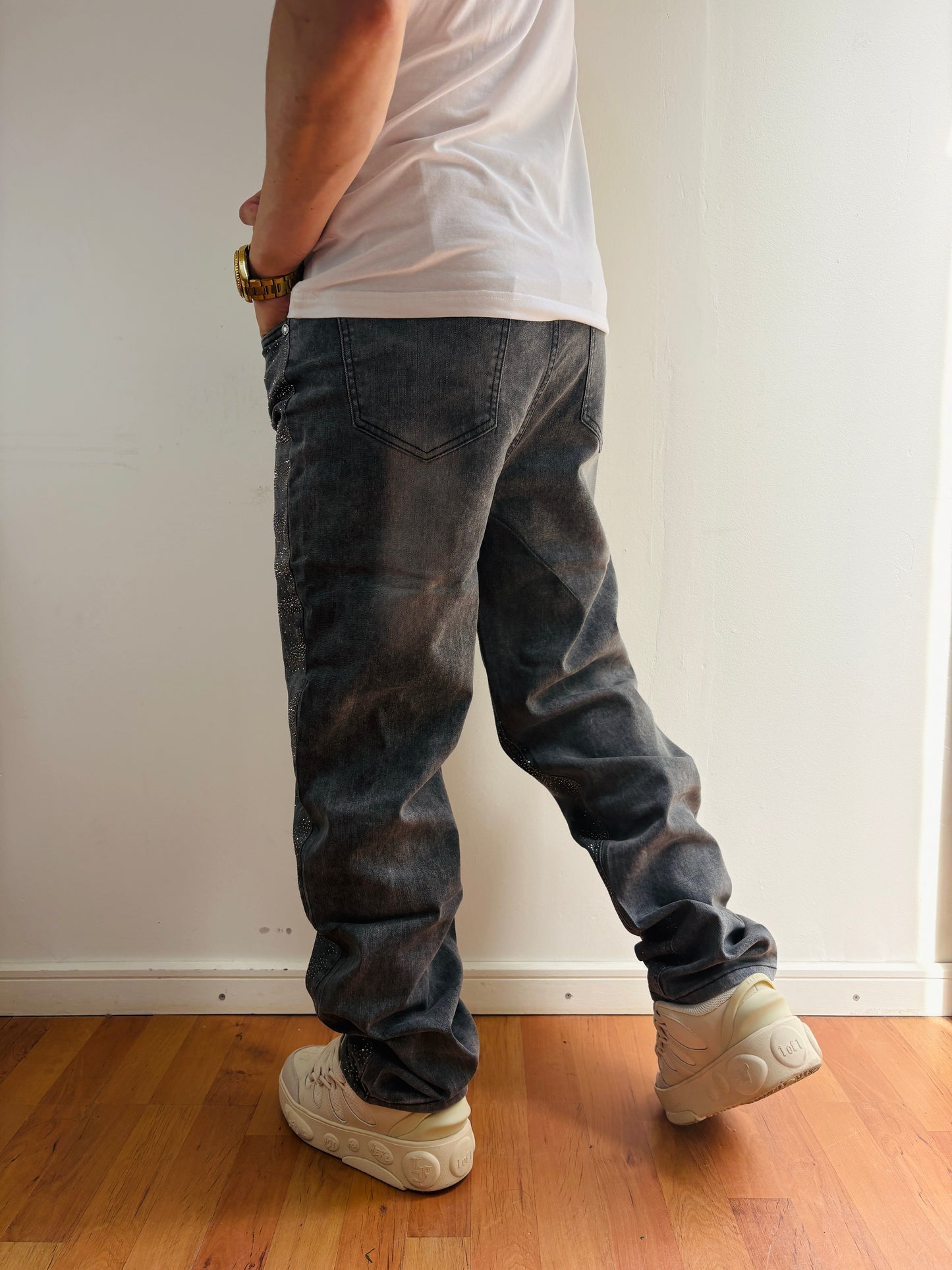 Jeans tokio Brillo (Loose fit elasticado)