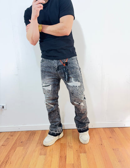 Jeans Flare Gray Sun