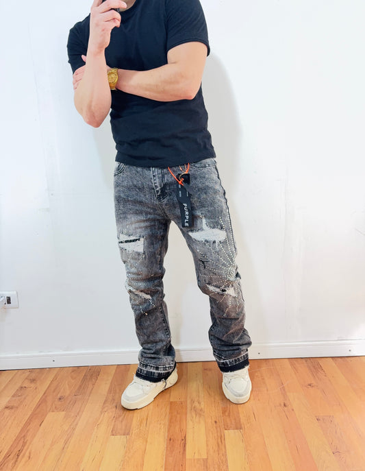 Jeans Flare Gray Sun