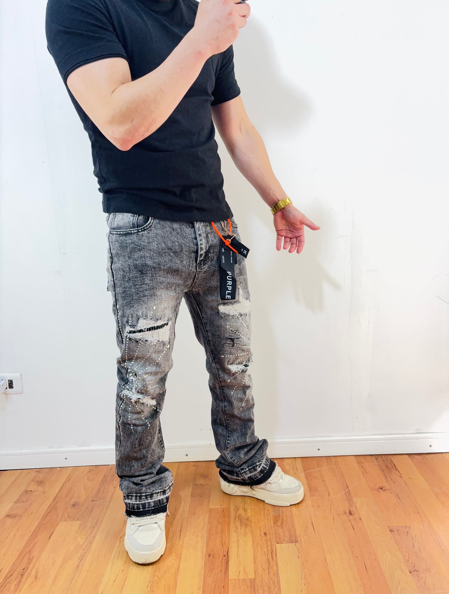 Jeans Flare Gray Sun
