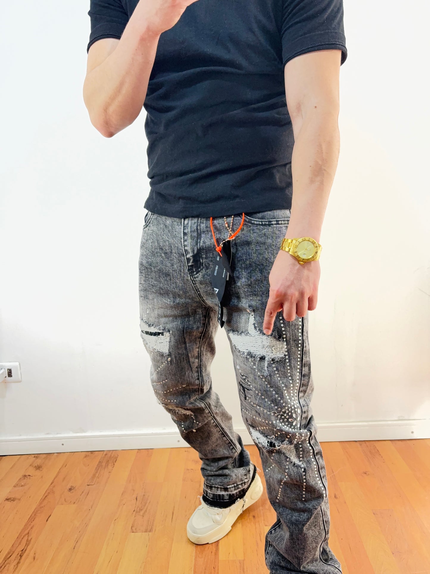Jeans Flare Gray Sun