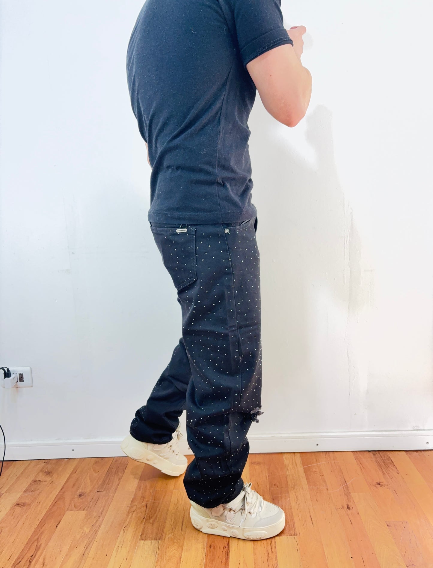Jeans Black Diamond Destroyed (elasticado)