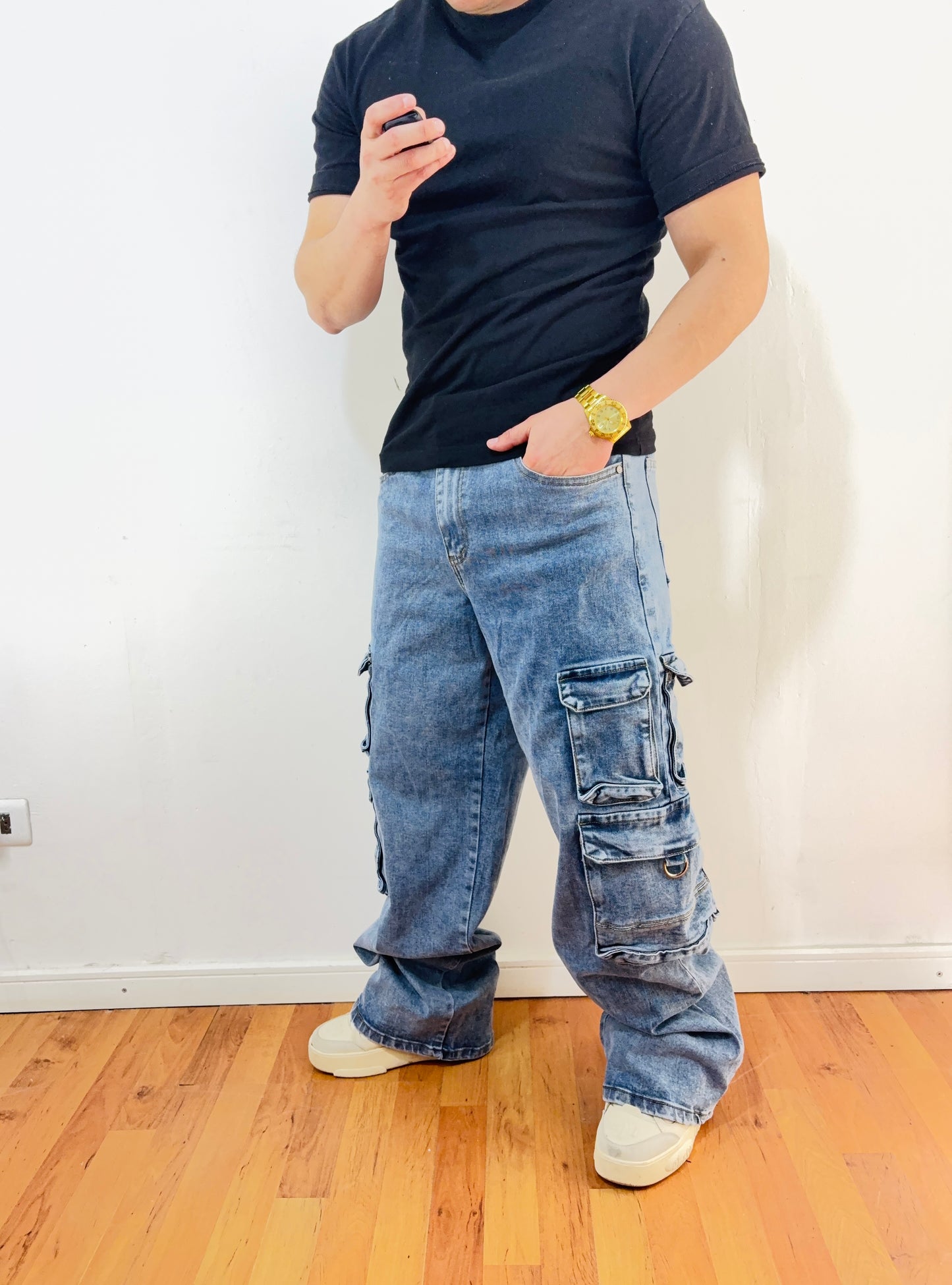 Jeans Cargo Amsterdam (Elasticado)