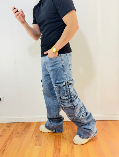 Jeans Cargo Amsterdam (Elasticado)