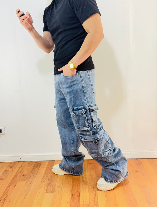 Jeans Cargo Amsterdam (Elasticado)