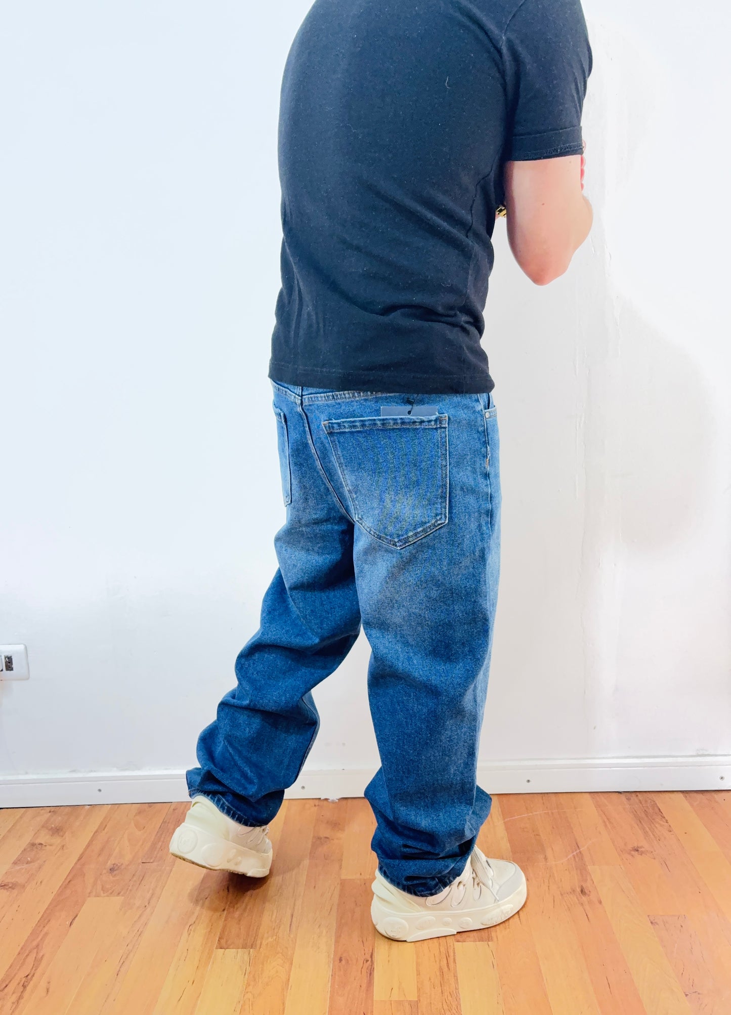 Jeans Mom blue night (elasticado)