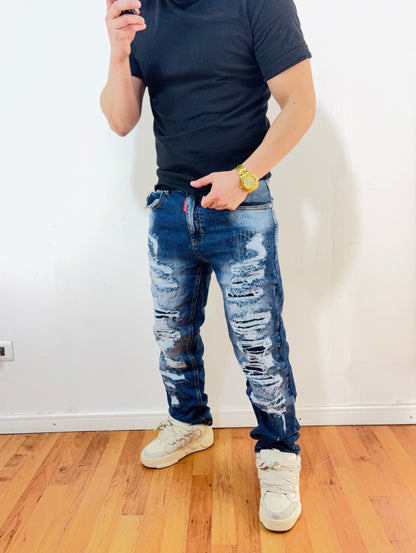 Jeans Blue destroyed (elasticado)