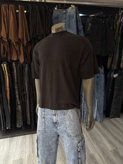 Polera Oversize Negra Alto gramaje (280 Gr.)