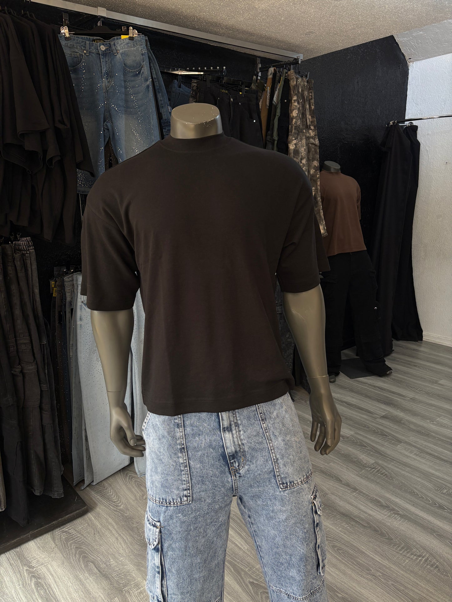 Polera Oversize Negra Alto gramaje (280 Gr.)
