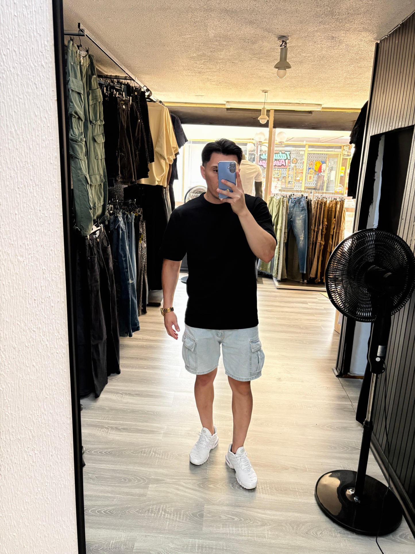Polera Black Loose Fit 100% algodón de 280gr