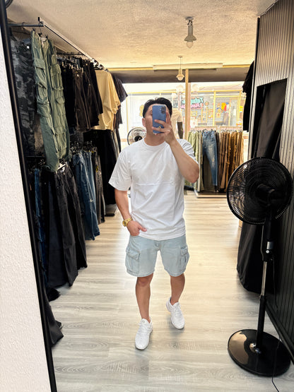 Polera White Loose Fit 100% algodón de 280gr