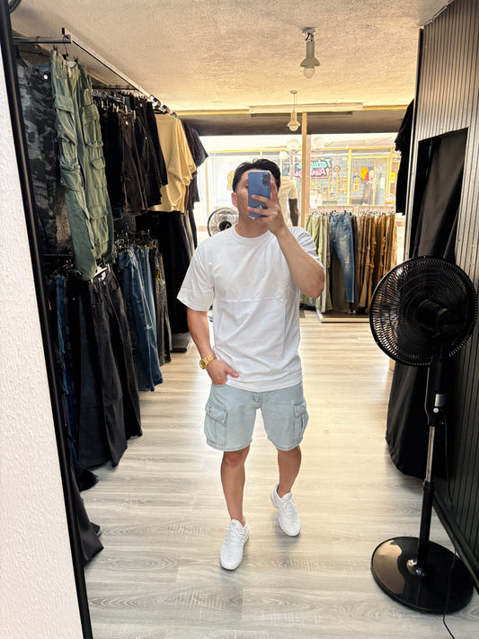 Polera White Loose Fit 100% algodón de 280gr