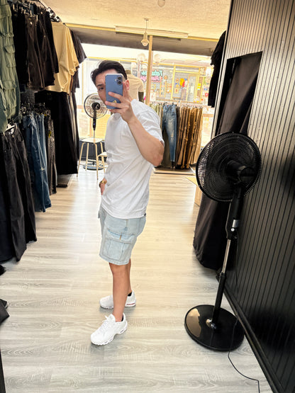 Polera White Loose Fit 100% algodón de 280gr