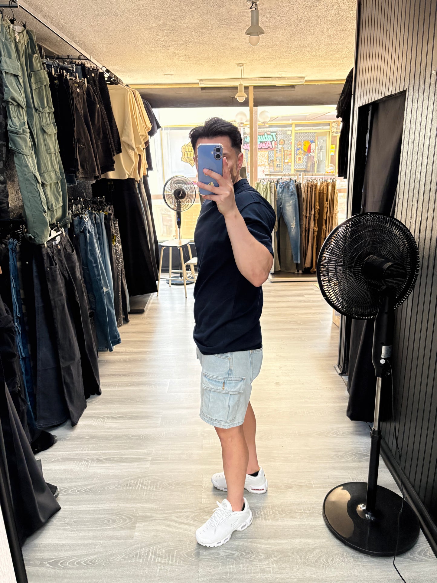 Polera Azul Marino Loose Fit | 100% Algodón 280gr