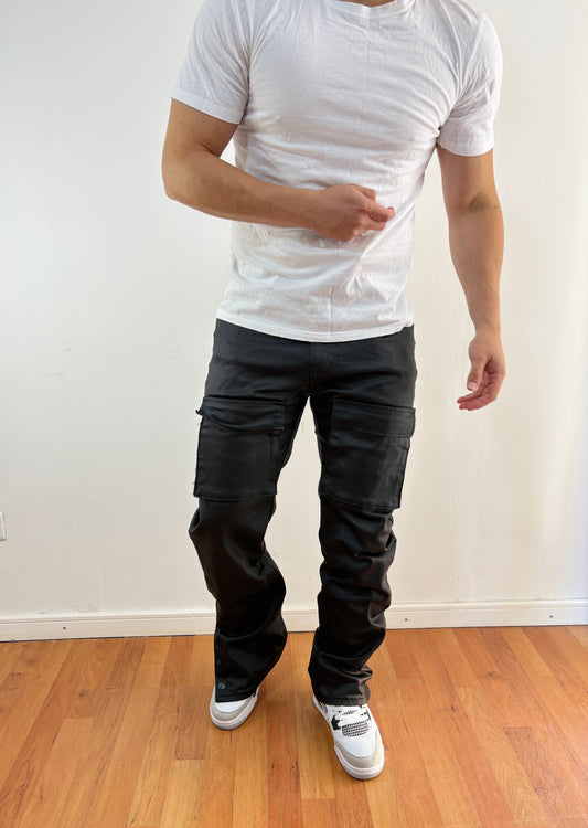 aaJeans Cuerina Black (FLARE)