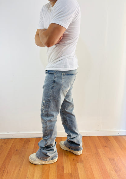 aaJeans Destroyed Court (FLARE Elasticado)