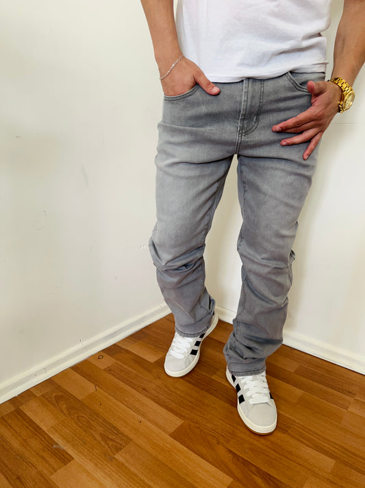 Jeans Mom Gray (Fit Recto elasticado)