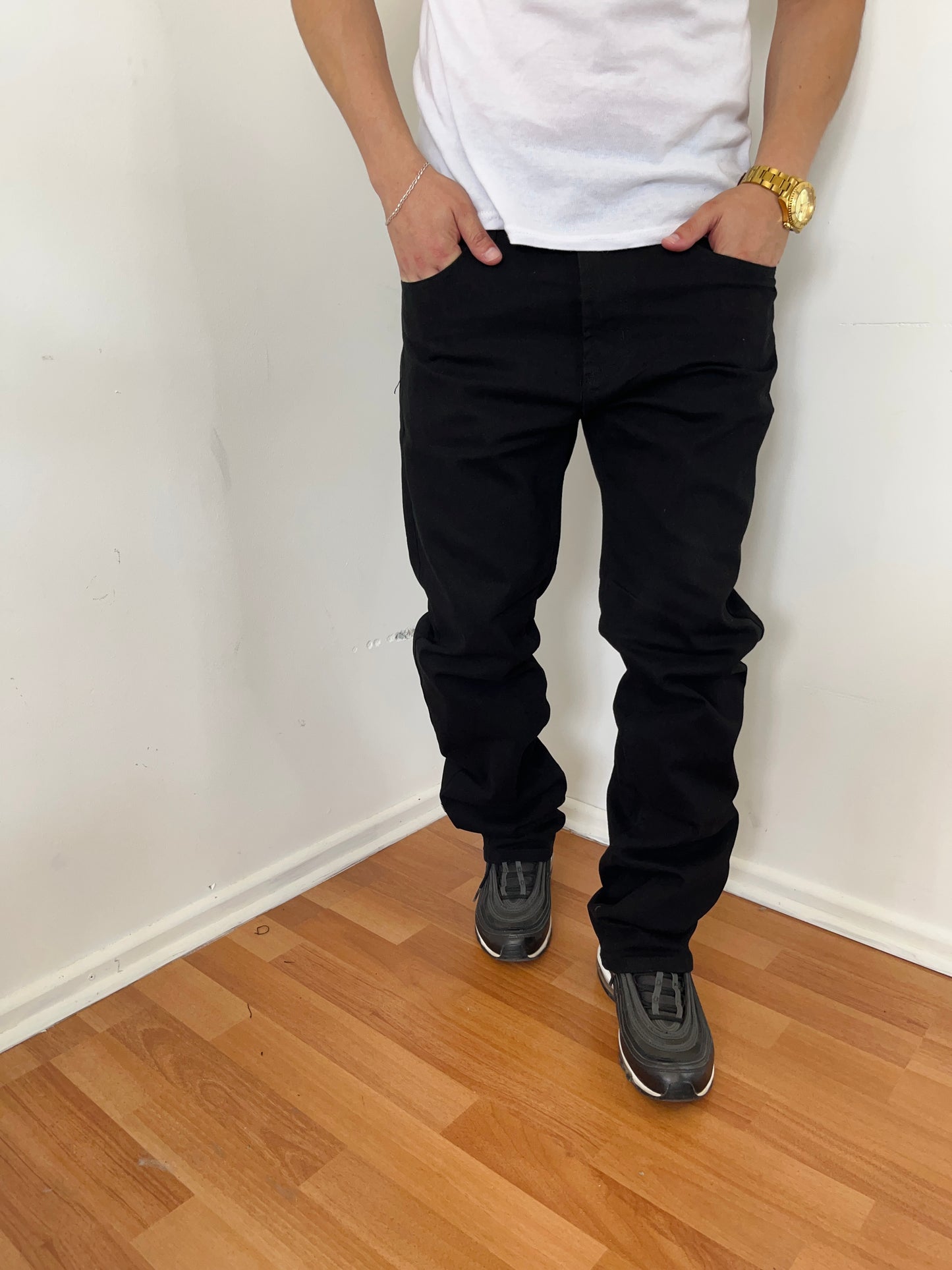 Jeans Mom Black (Fit recto elasticado)