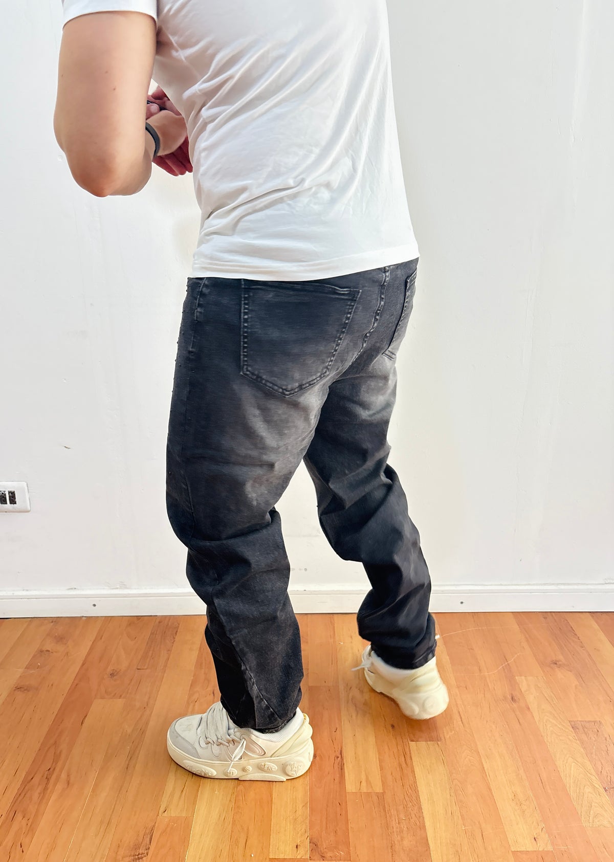 Jeans Pedreria All black