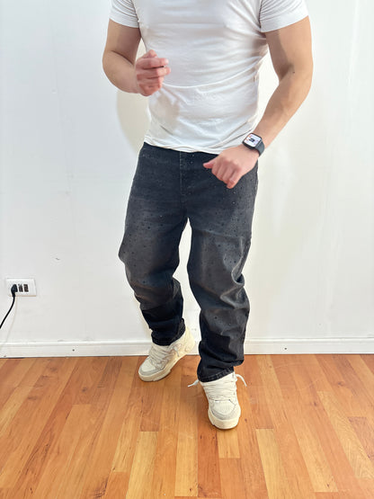 Jeans Pedreria All black