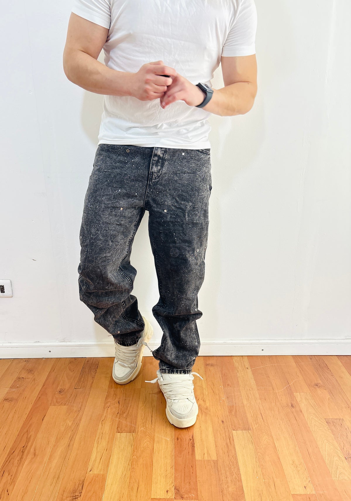 Jeans Pedreria Gray