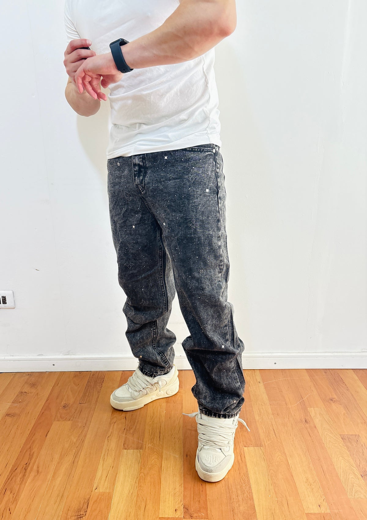 Jeans Pedreria Gray