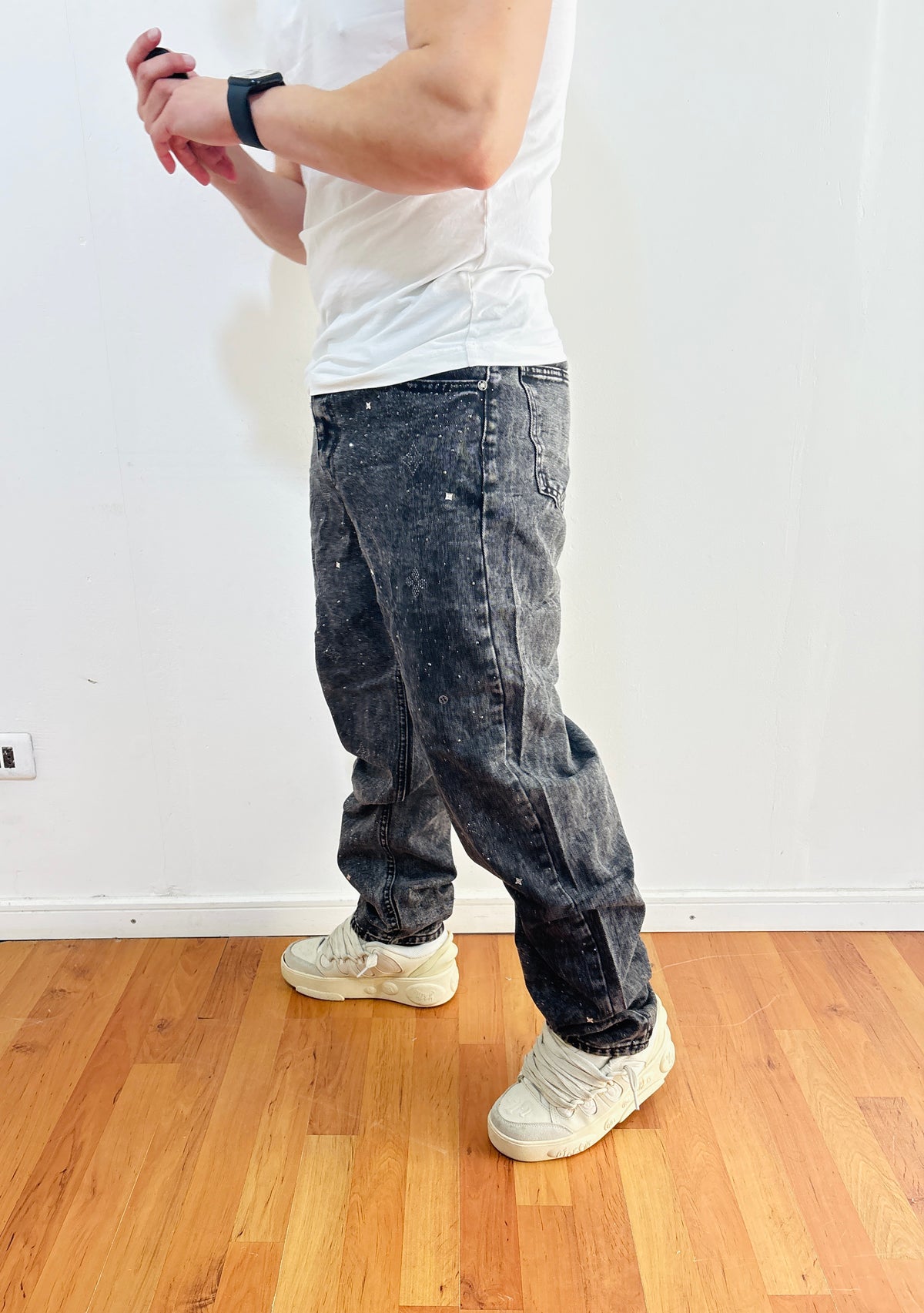 Jeans Pedreria Gray