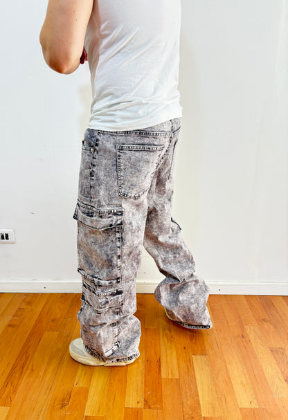 Jeans Cargo Niebla
