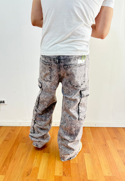 Jeans Cargo Niebla