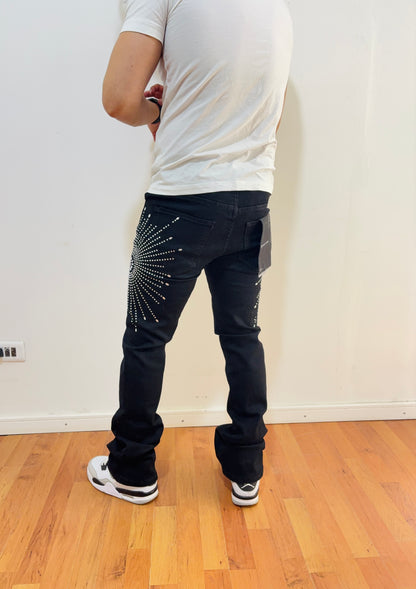 Jeans Flare Black Sun