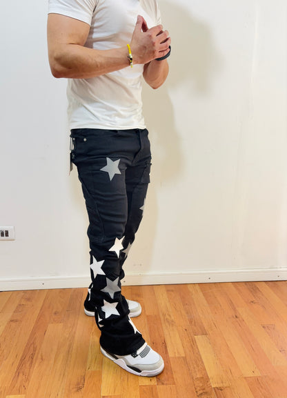 Jeans Flare black Star (elasticado)