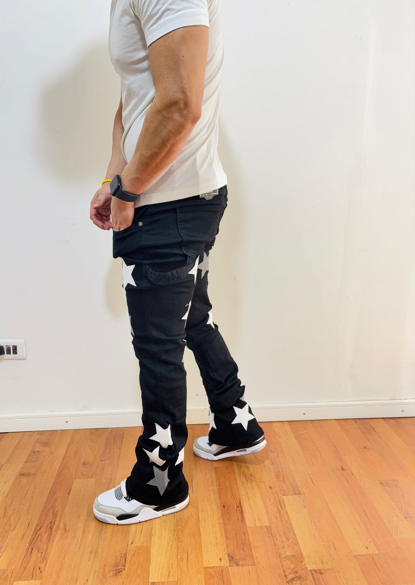 Jeans Flare black Star (elasticado)