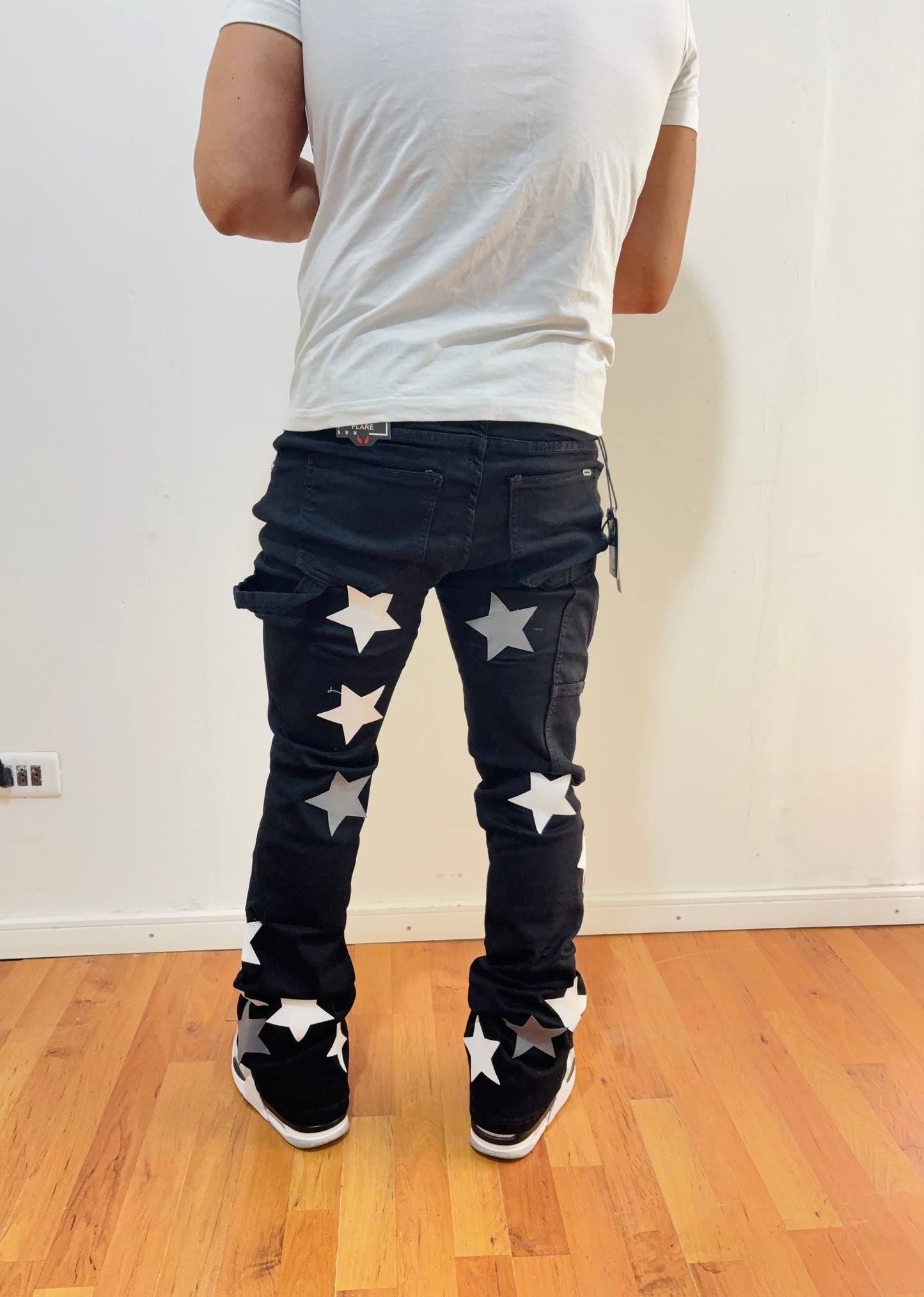 Jeans Flare black Star (elasticado)