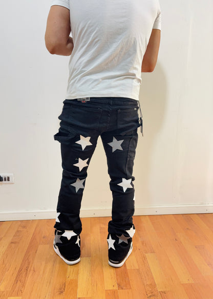 Jeans Flare black Star (elasticado)