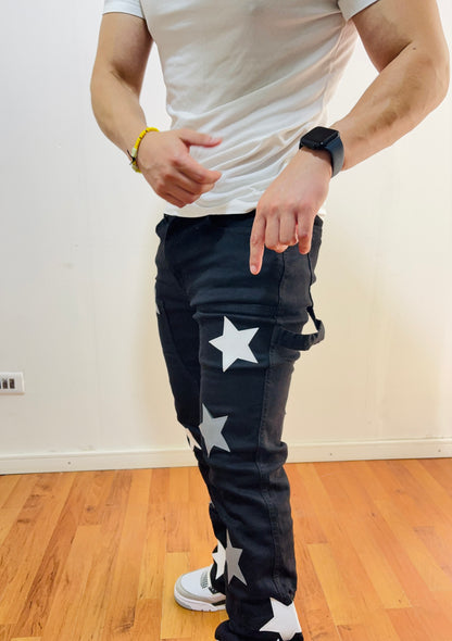 Jeans Flare black Star (elasticado)