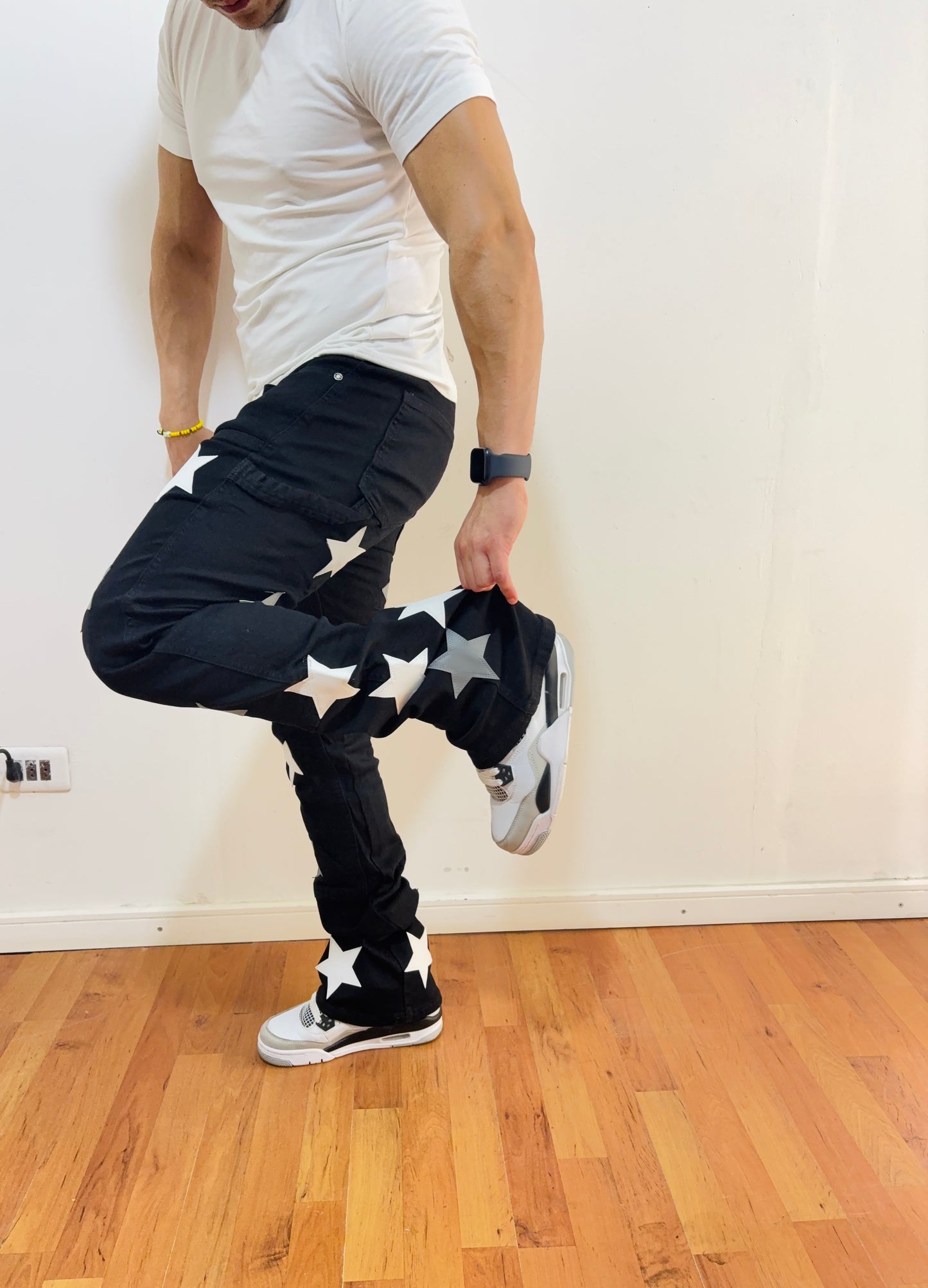 Jeans Flare black Star (elasticado)