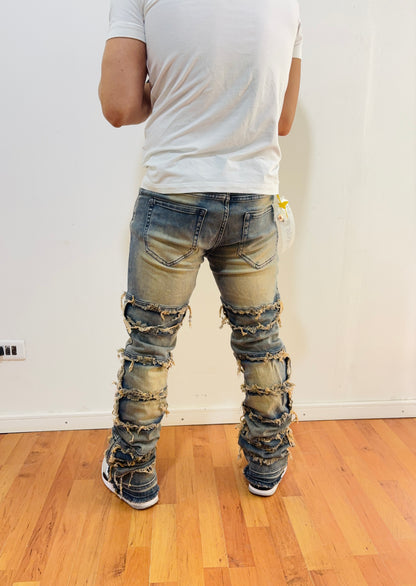 Jeans Flare Patch (elasticado)
