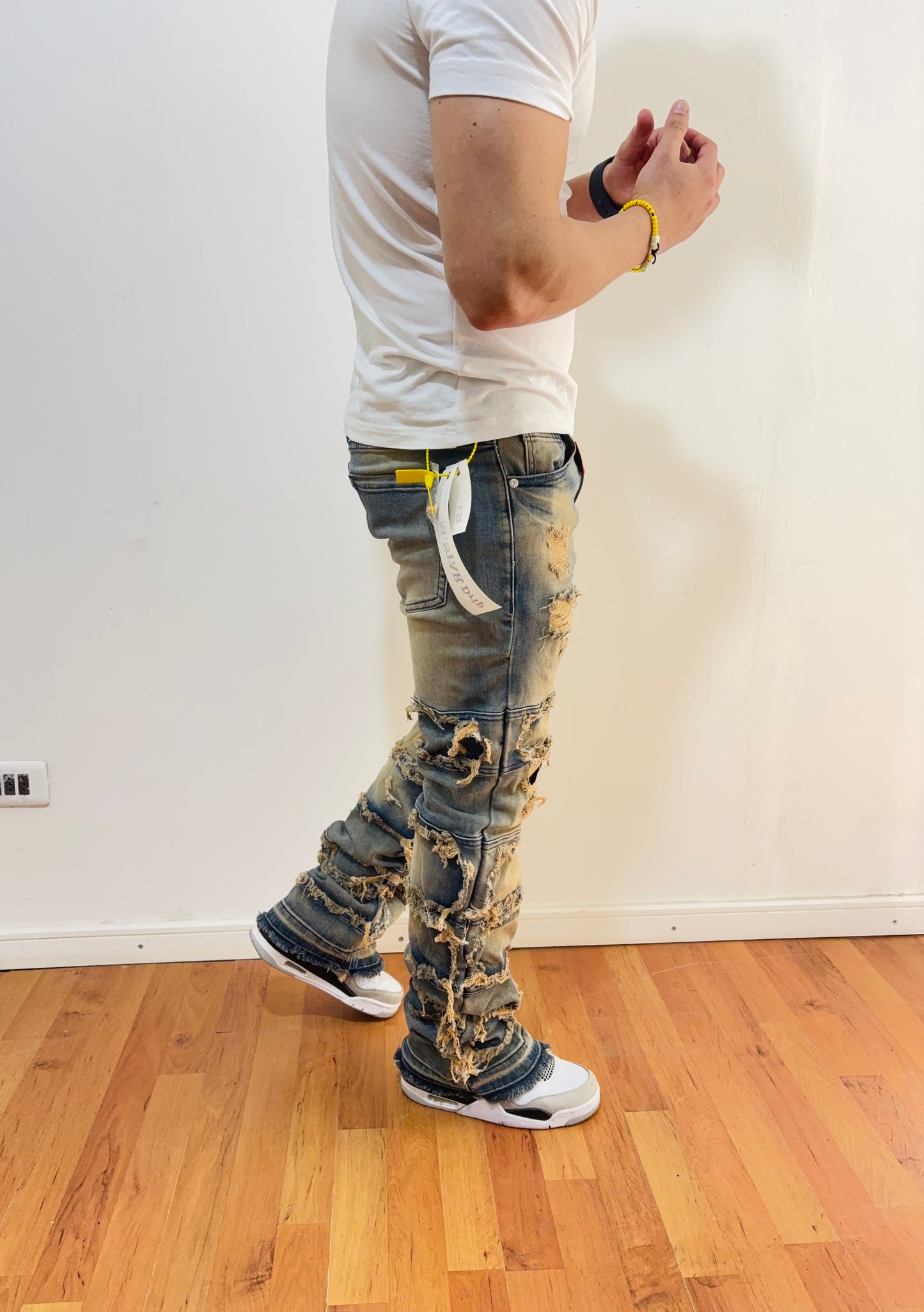 Jeans Flare Patch (elasticado)