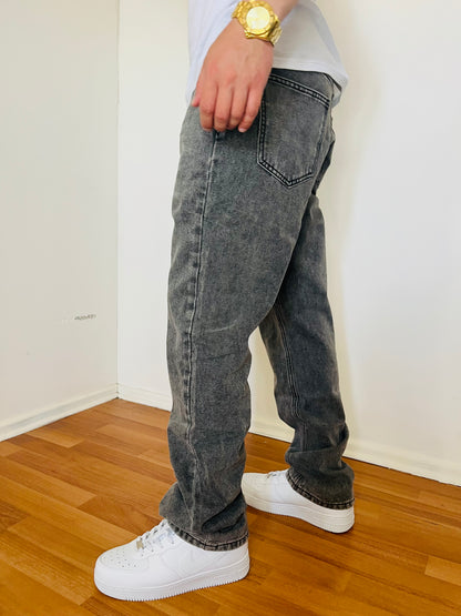 Jeans Mom Gris (rigido)