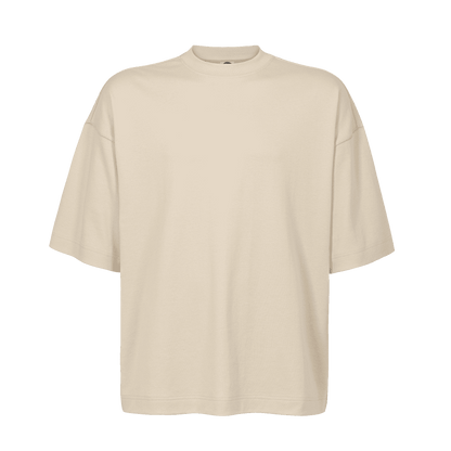 polera Beige Oversize Alto Gramaje (280 Gr)